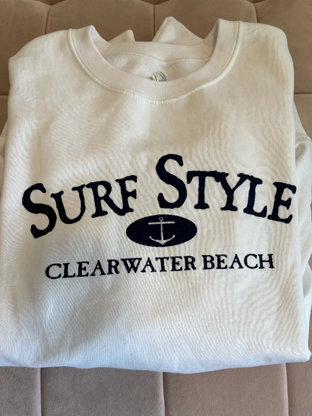 White crewneck sweatshirt - small